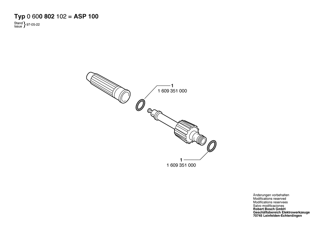 Bosch ASP 100 / 0600800102 / --- Spare Parts