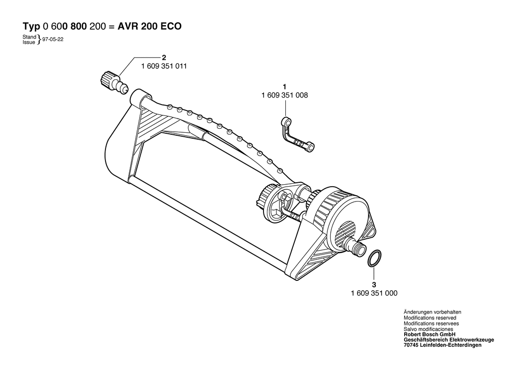 Bosch AVR 200 ECO / 0600800200 / --- Spare Parts