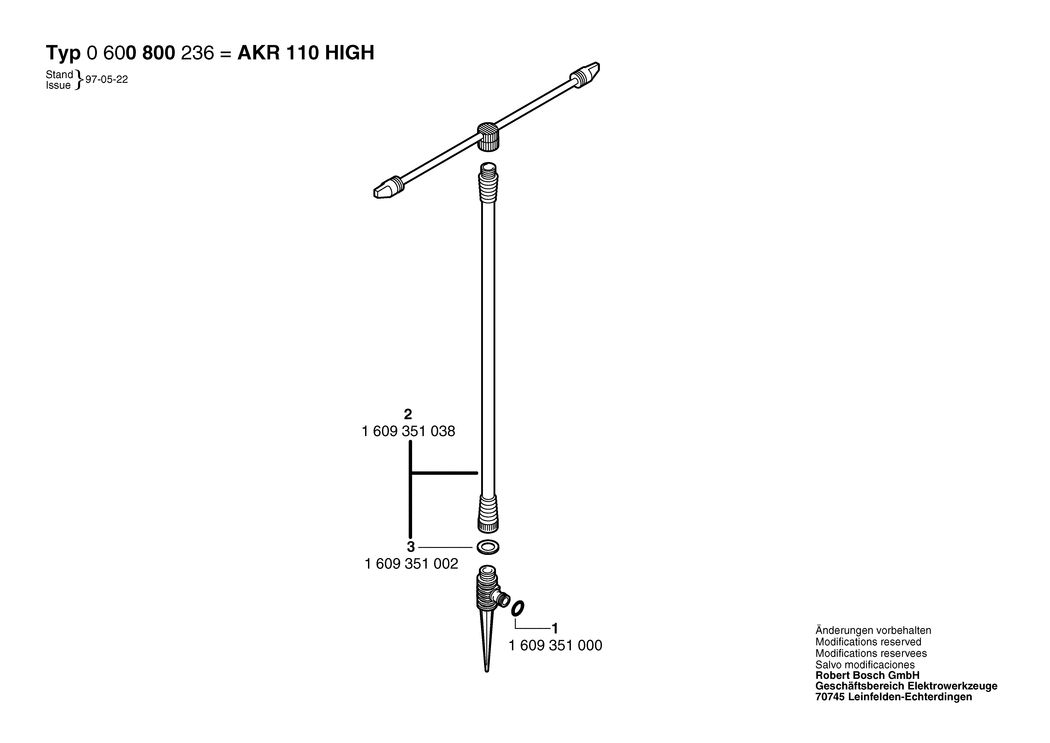 Bosch AKR 110 HIGH / 0600800236 / --- Spare Parts