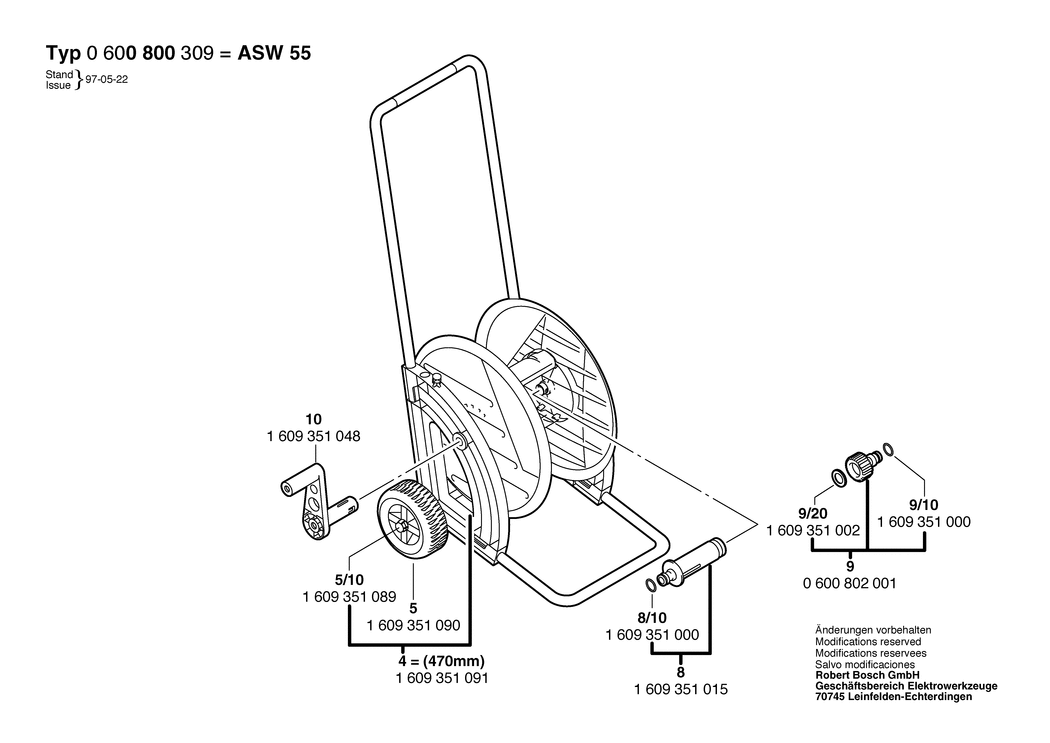 Bosch ASW 55 / 0600800309 / --- Spare Parts