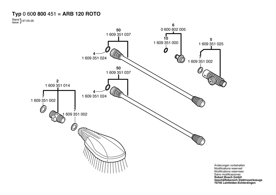 Bosch ARB 120 ROTO / 0600800451 / --- Spare Parts