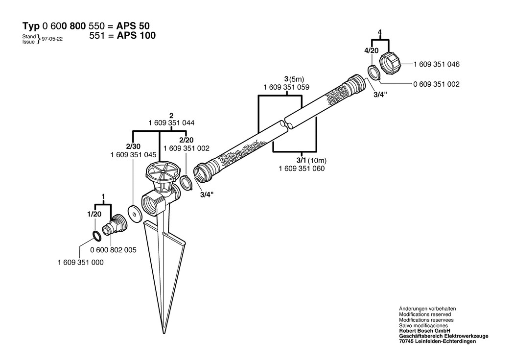 Bosch APS 100 / 0600800551 / --- Spare Parts