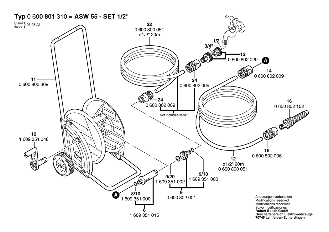 Bosch ASW 55-SET 1/2 / 0600801310 / --- Spare Parts