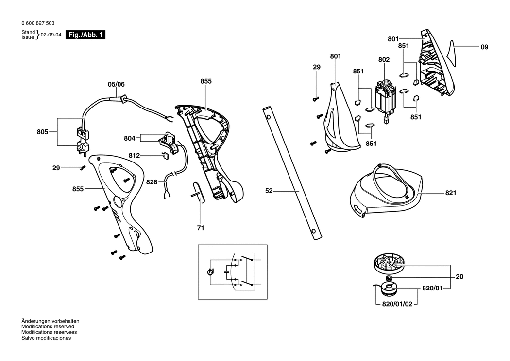 Bosch ART 23 G / 0600827503 / EU 230 Volt Spare Parts