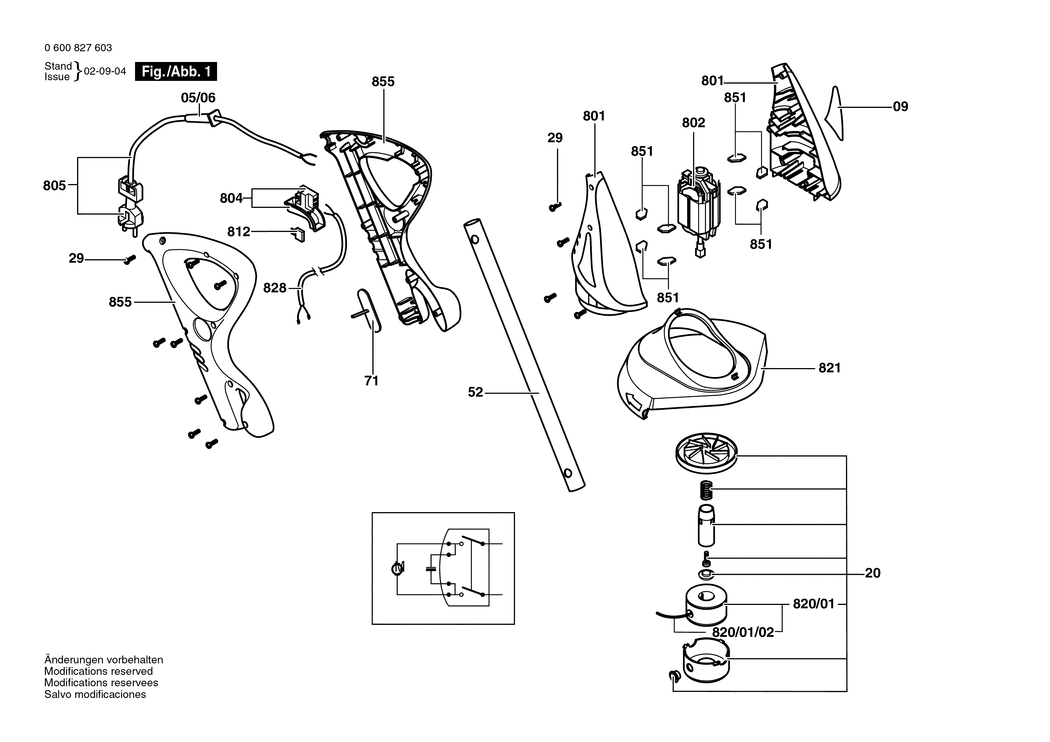 Bosch ART 23 GF / 06008276D2 / CH 230 Volt Spare Parts