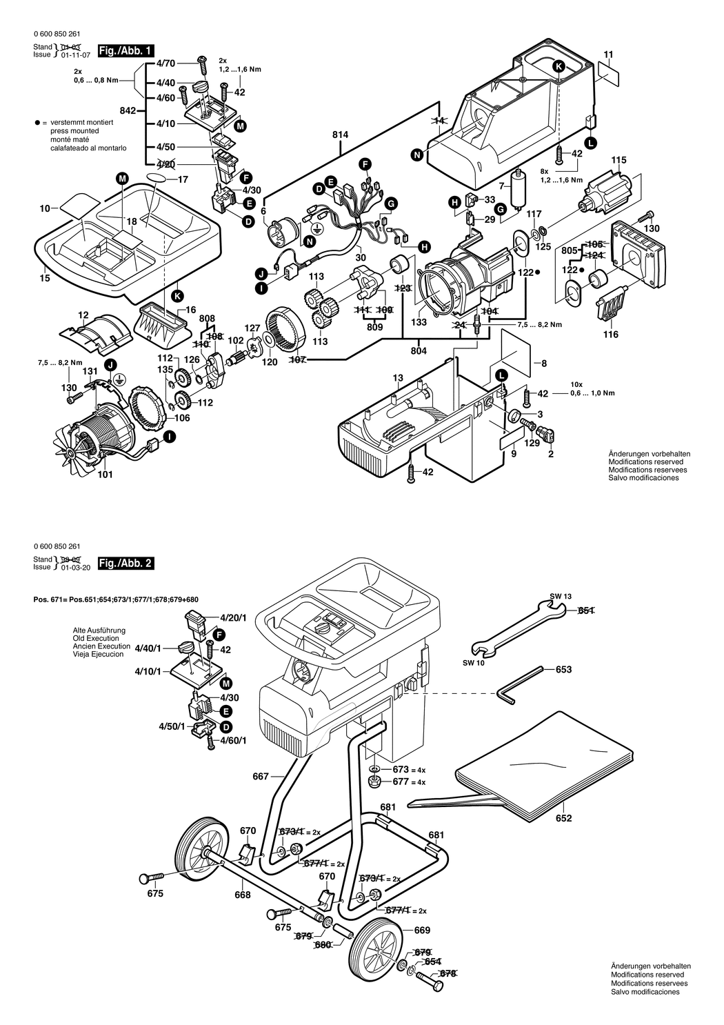 Bosch COMSTAR 200 L / 0600850261 / EU 230 Volt Spare Parts