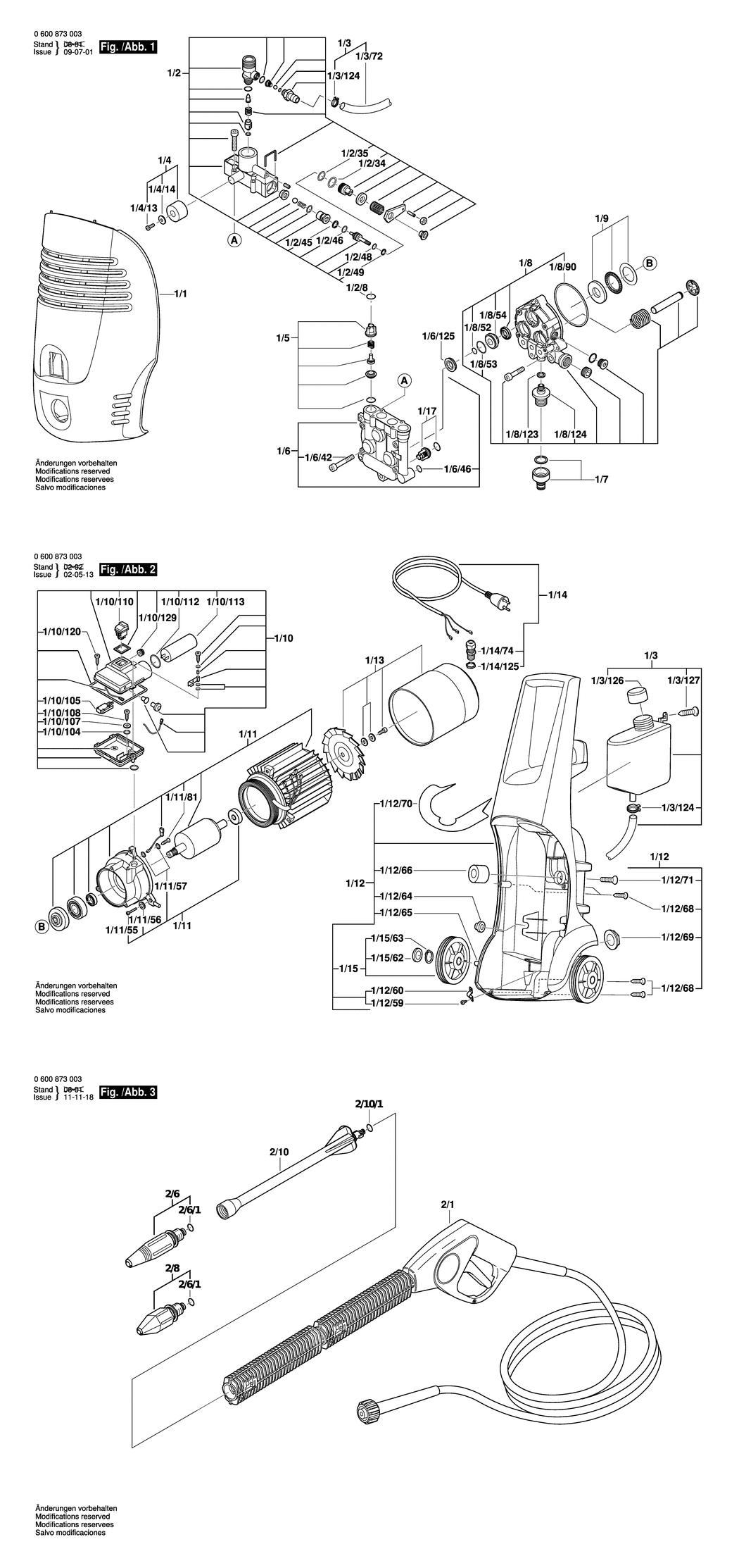 Bosch AQUATAK 120l / 0600873032 / CH 230 Volt Spare Parts