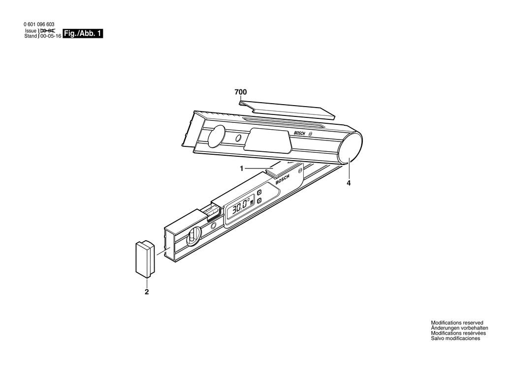 Bosch DWM 40 L / 0601096603 / EU Spare Parts