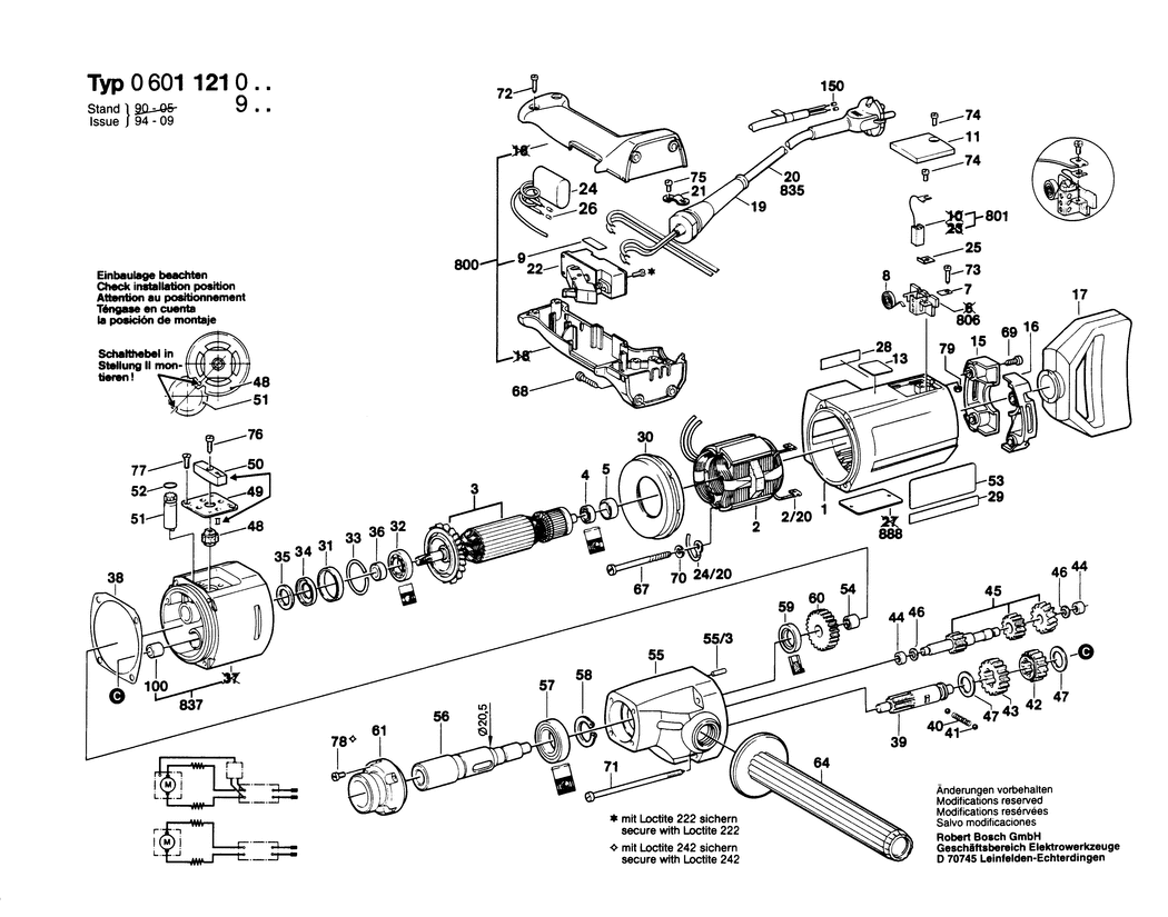 Bosch ---- / 0601121048 / F 220 Volt Spare Parts