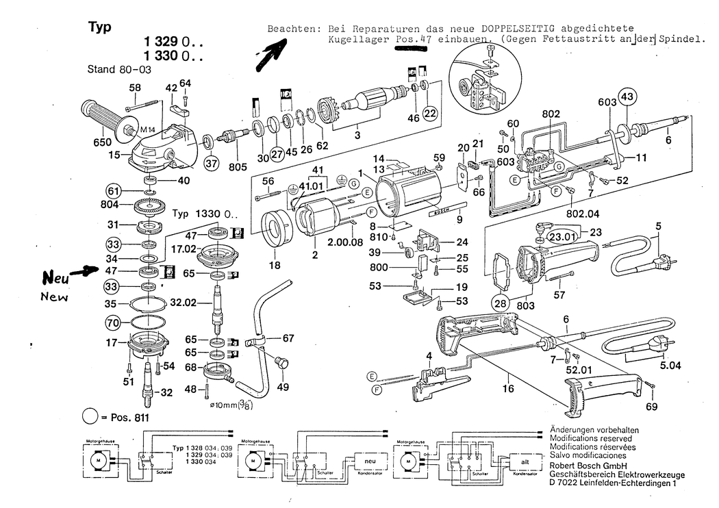 Bosch ---- / 0601330049 / E 127 Volt Spare Parts