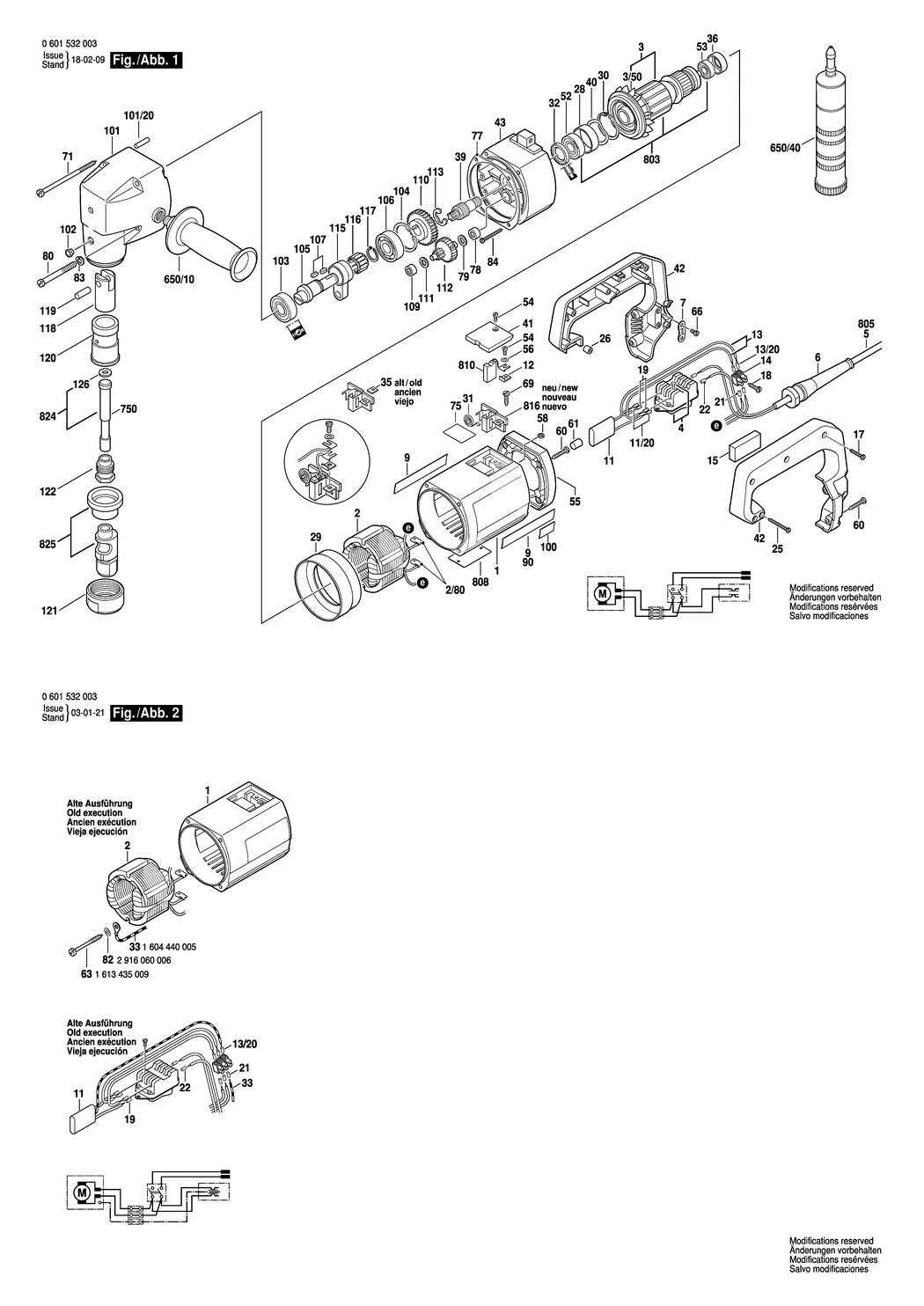 Bosch ---- / 0601532042 / GB 240 Volt Spare Parts