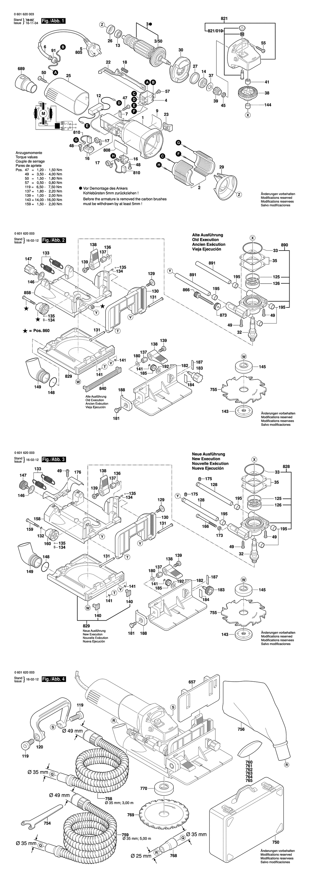 Bosch GFF 22 A / 0601620041 / GB 110 Volt Spare Parts