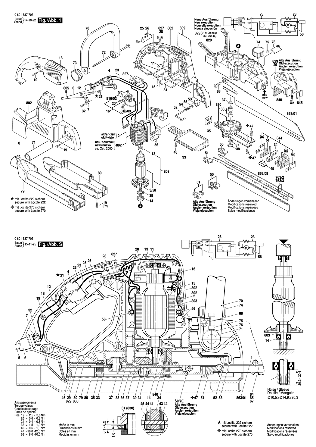 Bosch GFZ 16-35 AC / 0601637750 / I 230 Volt Spare Parts