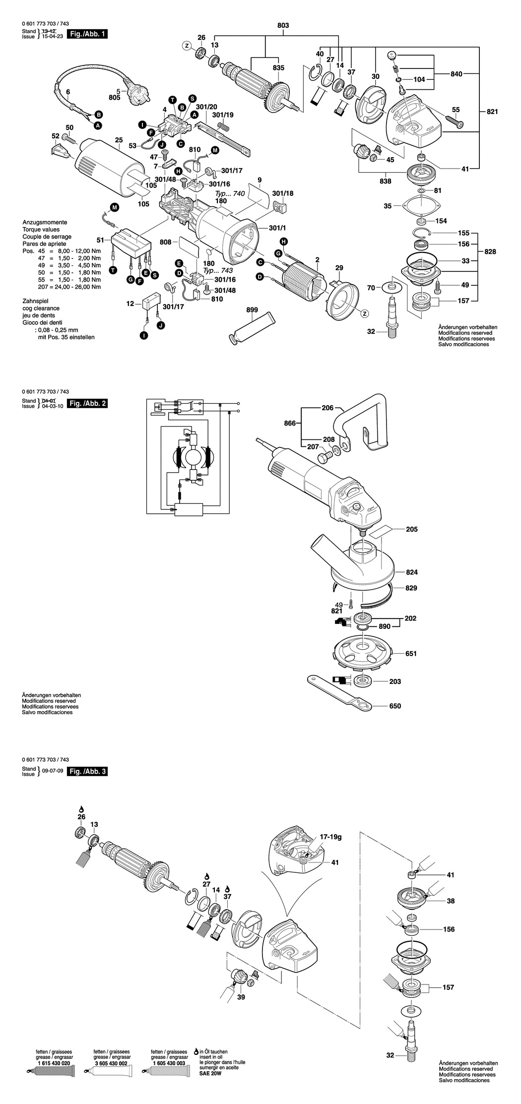 Bosch GBR 14 CA / 0601773705 / --- 115 Volt Spare Parts