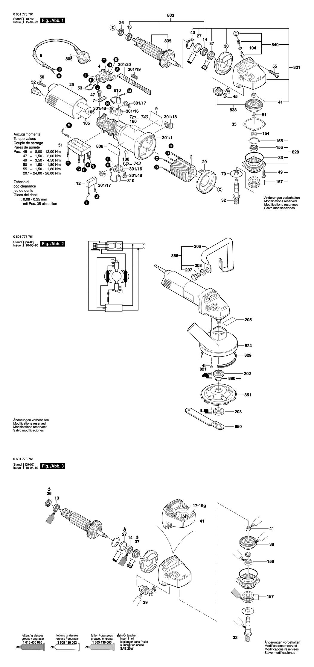 Bosch GBR 14 C / 0601773761 / --- 230 Volt Spare Parts