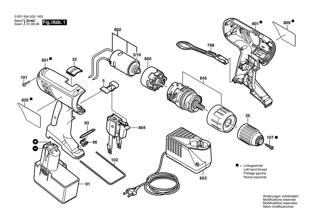 Bosch GSB 14.4 VE-2 / 06019544BE / EU 14.4 Volt Spare Parts