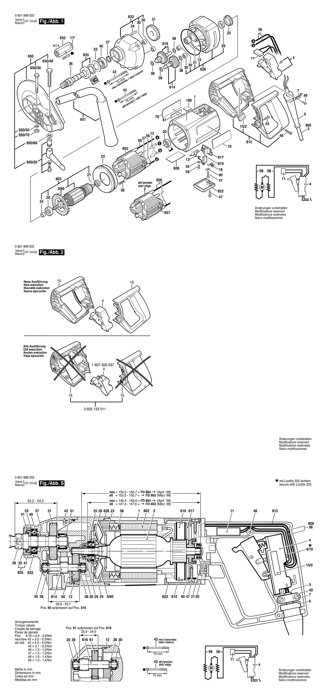 Bosch GRW 9 / 0601968008 / --- 230 Volt Spare Parts