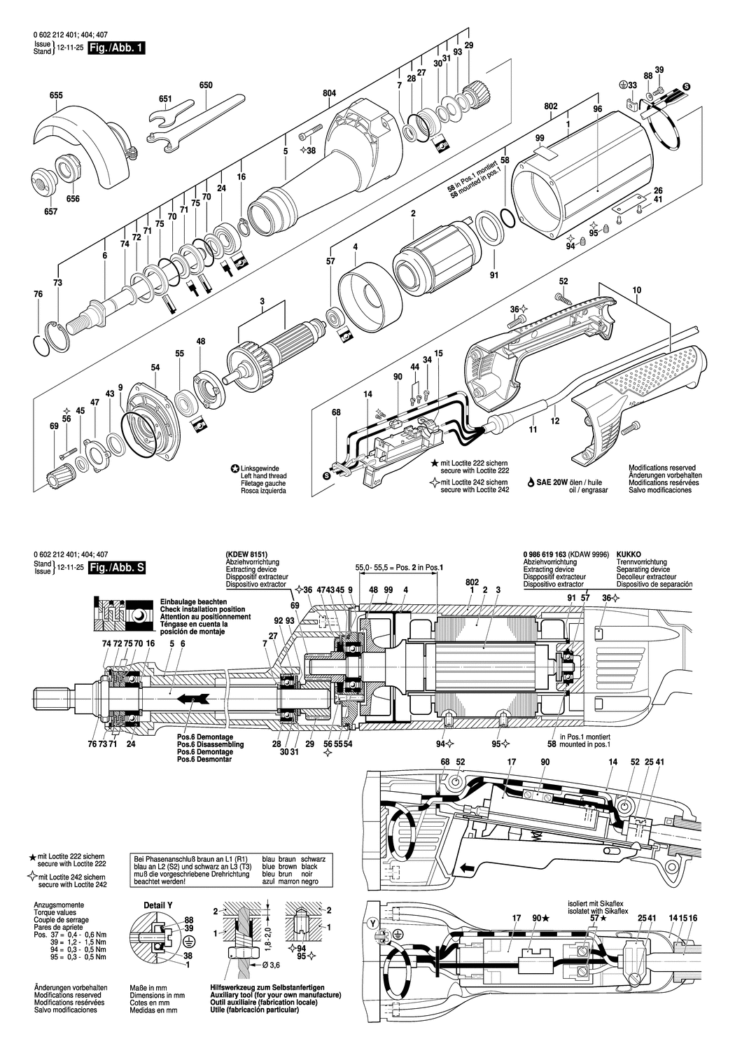 Bosch ---- / 0602212401 / --- Spare Parts