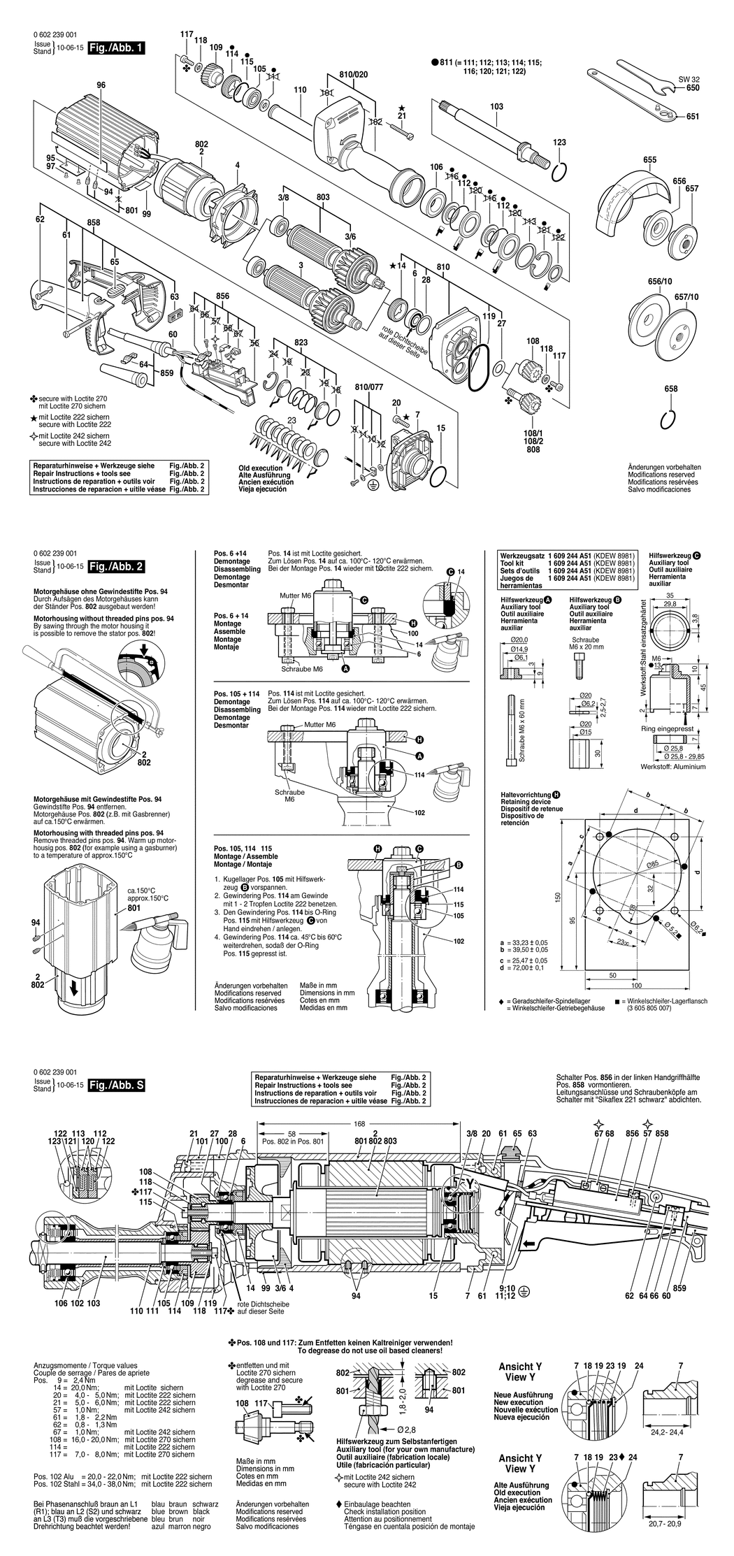 Bosch ---- / 0602239001 / --- 265 Volt Spare Parts