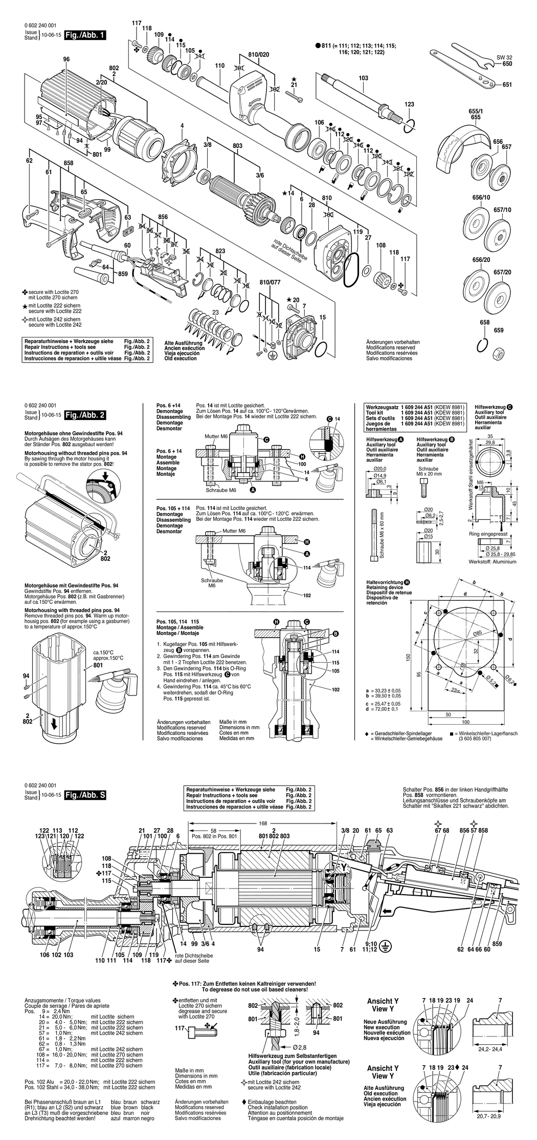 Bosch ---- / 0602240005 / --- 135 Volt Spare Parts