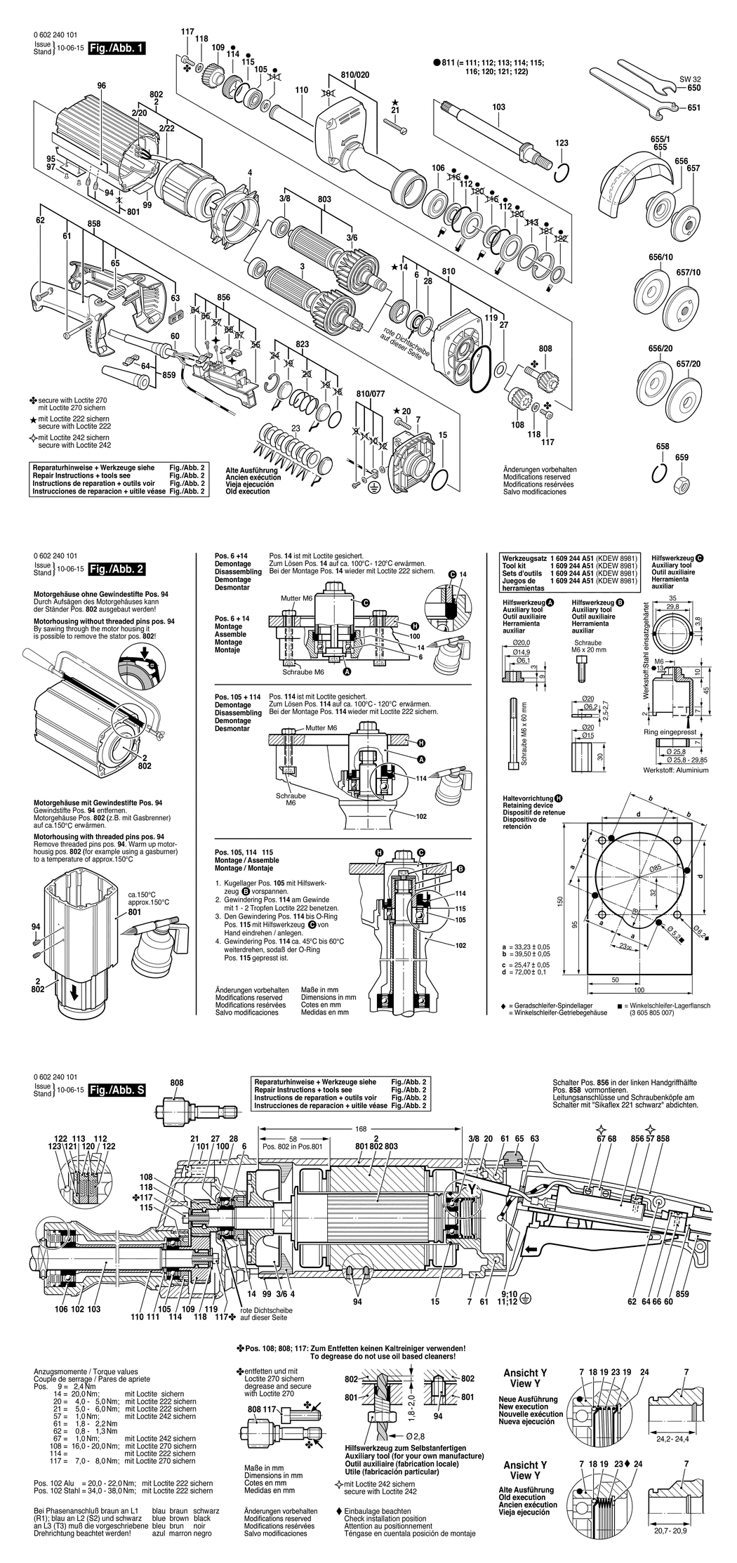 Bosch ---- / 0602240107 / --- 72 Volt Spare Parts