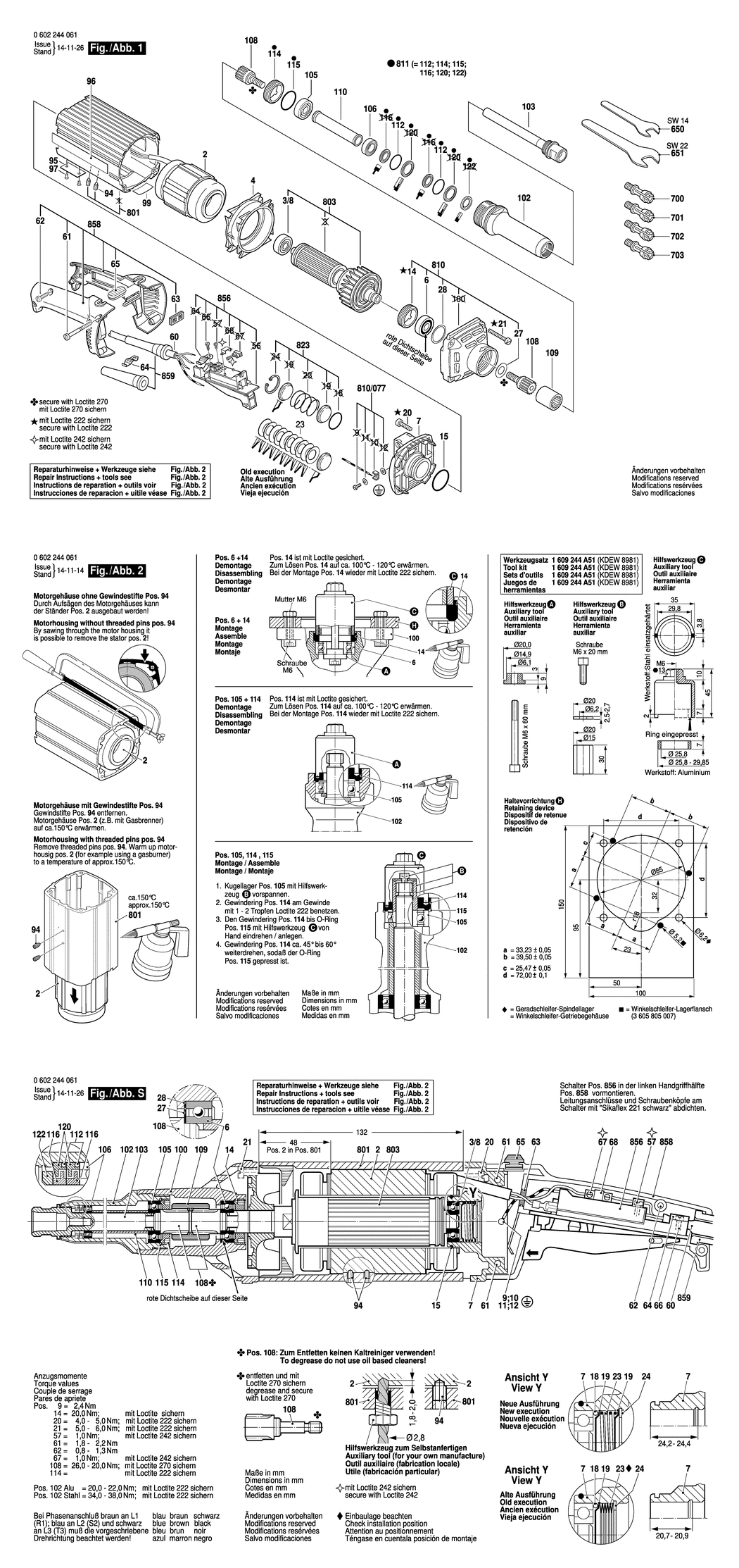 Bosch ---- / 0602244067 / --- 72 Volt Spare Parts