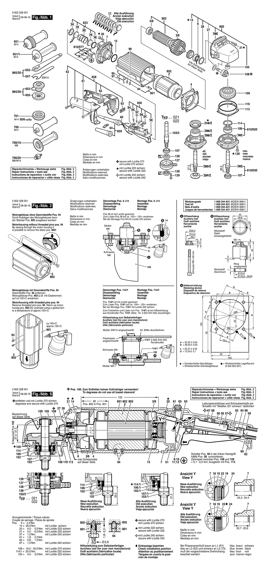 Bosch ---- / 0602328004 / --- 135 Volt Spare Parts