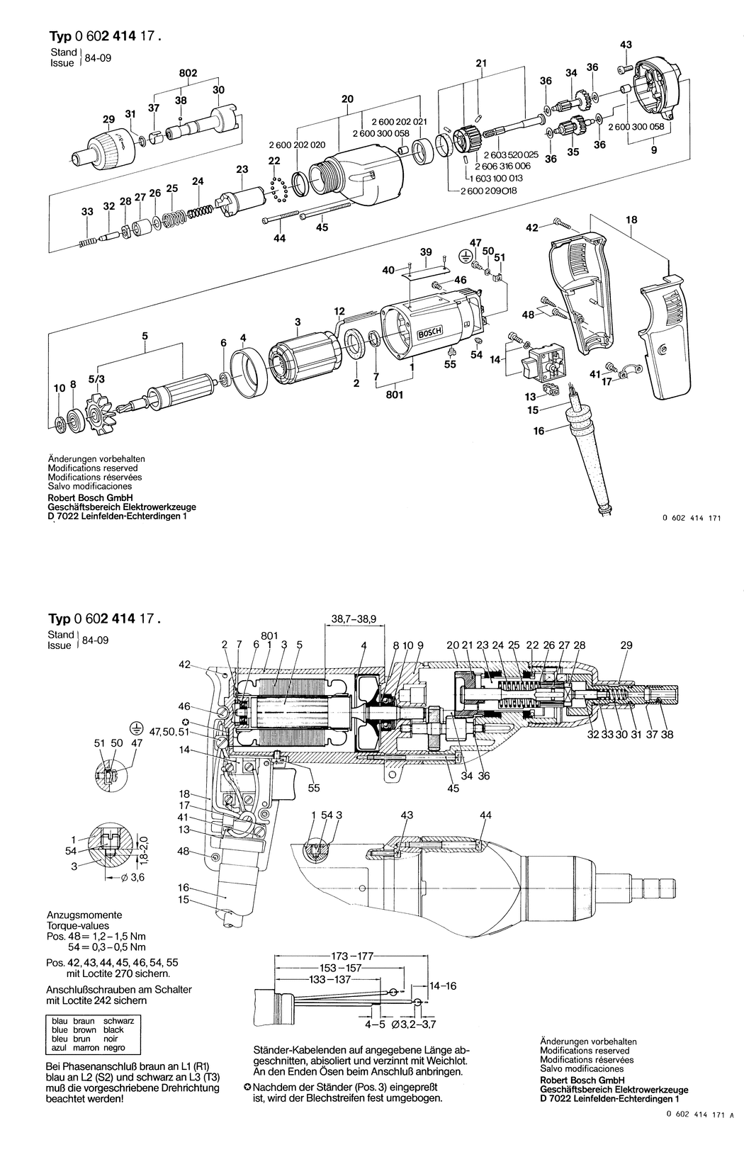 Bosch ---- / 0602414171 / --- Spare Parts