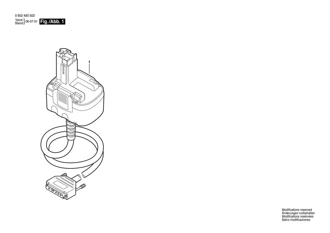 Bosch 4 EXACT / 0602490503 / --- 9.6 Volt Spare Parts