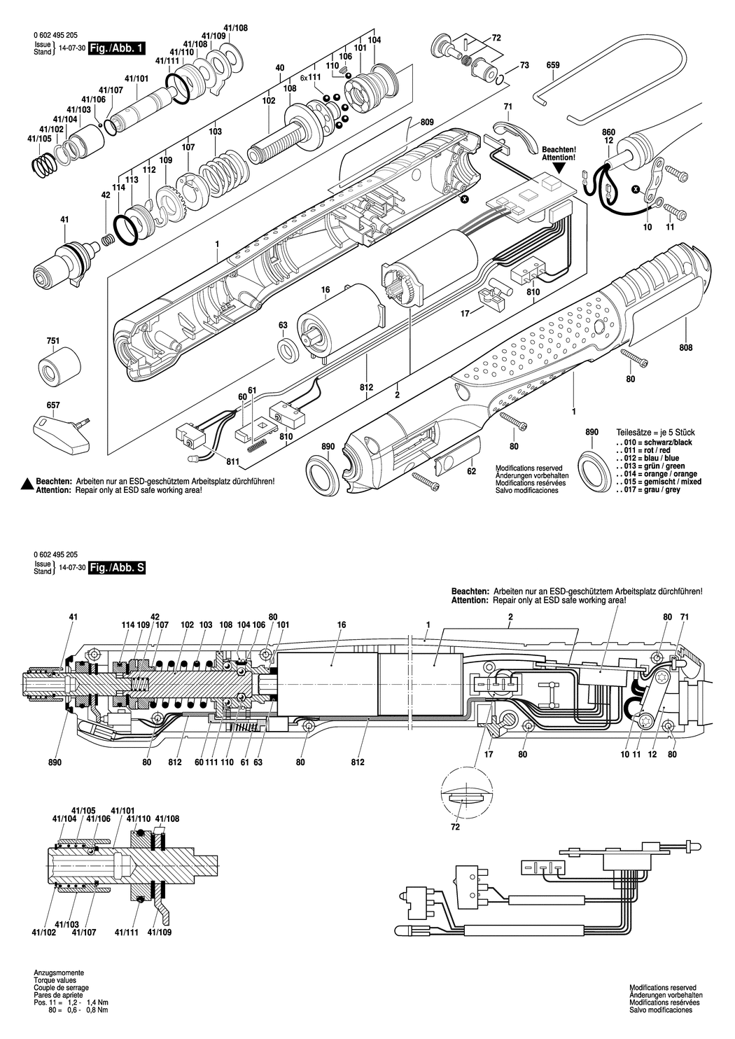 Bosch C-EXACT 4 / 0602495205 / --- Spare Parts