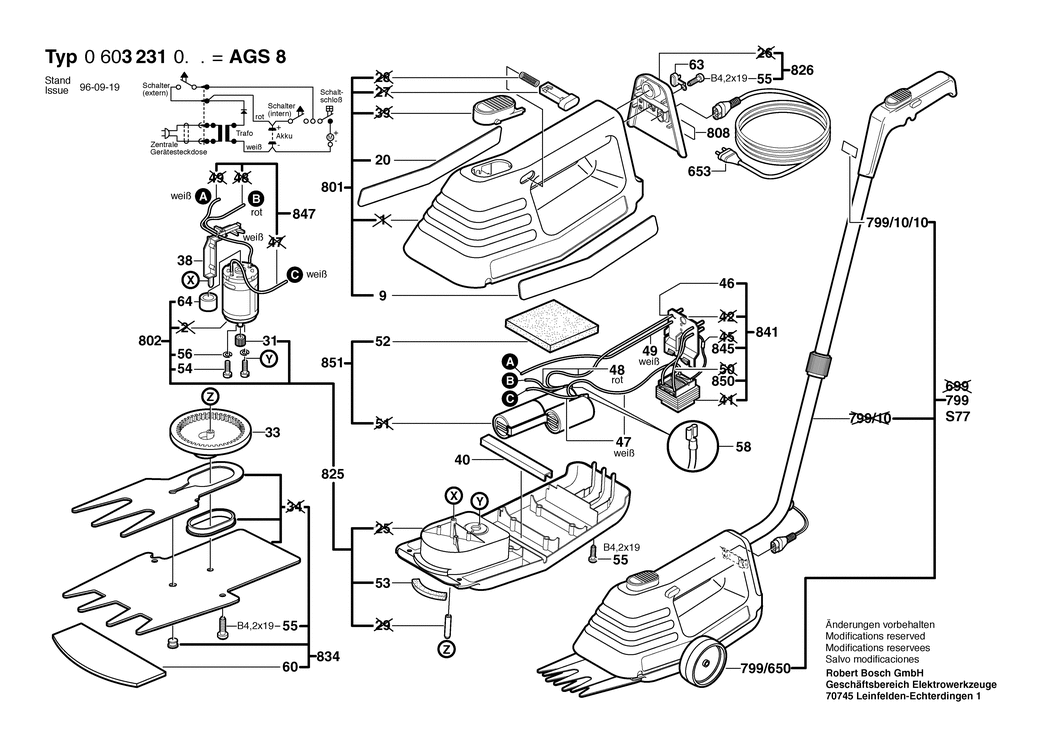 Bosch ---- / 0603231247 / F 110 Volt Spare Parts