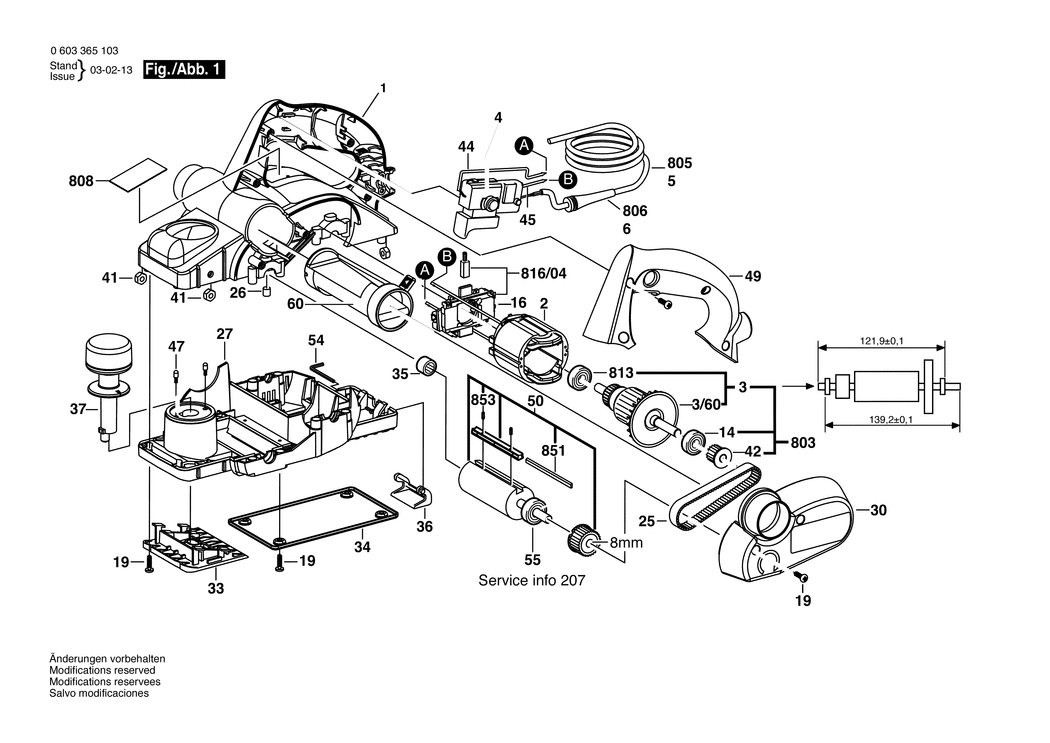 Bosch PHO 20-82 / 0603365103 / --- 230 Volt Spare Parts