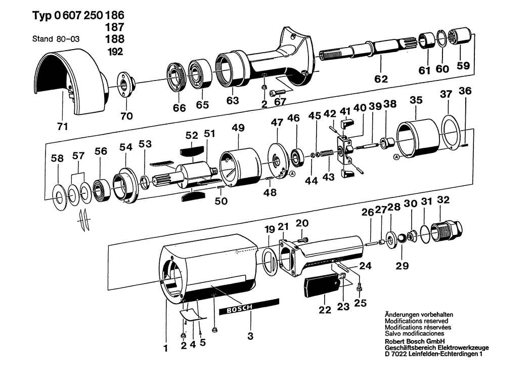 Bosch 50 WATT-SERIE / 0607250192 / --- Spare Parts