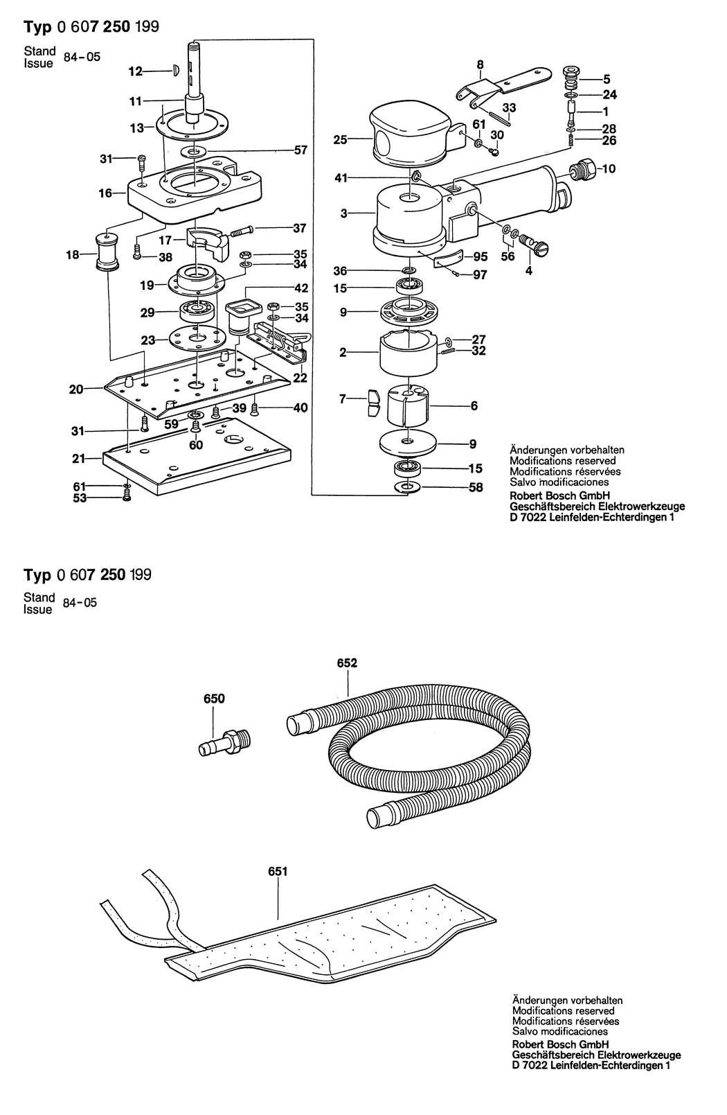 Bosch 50 WATT-SERIE / 0607250199 / --- Spare Parts