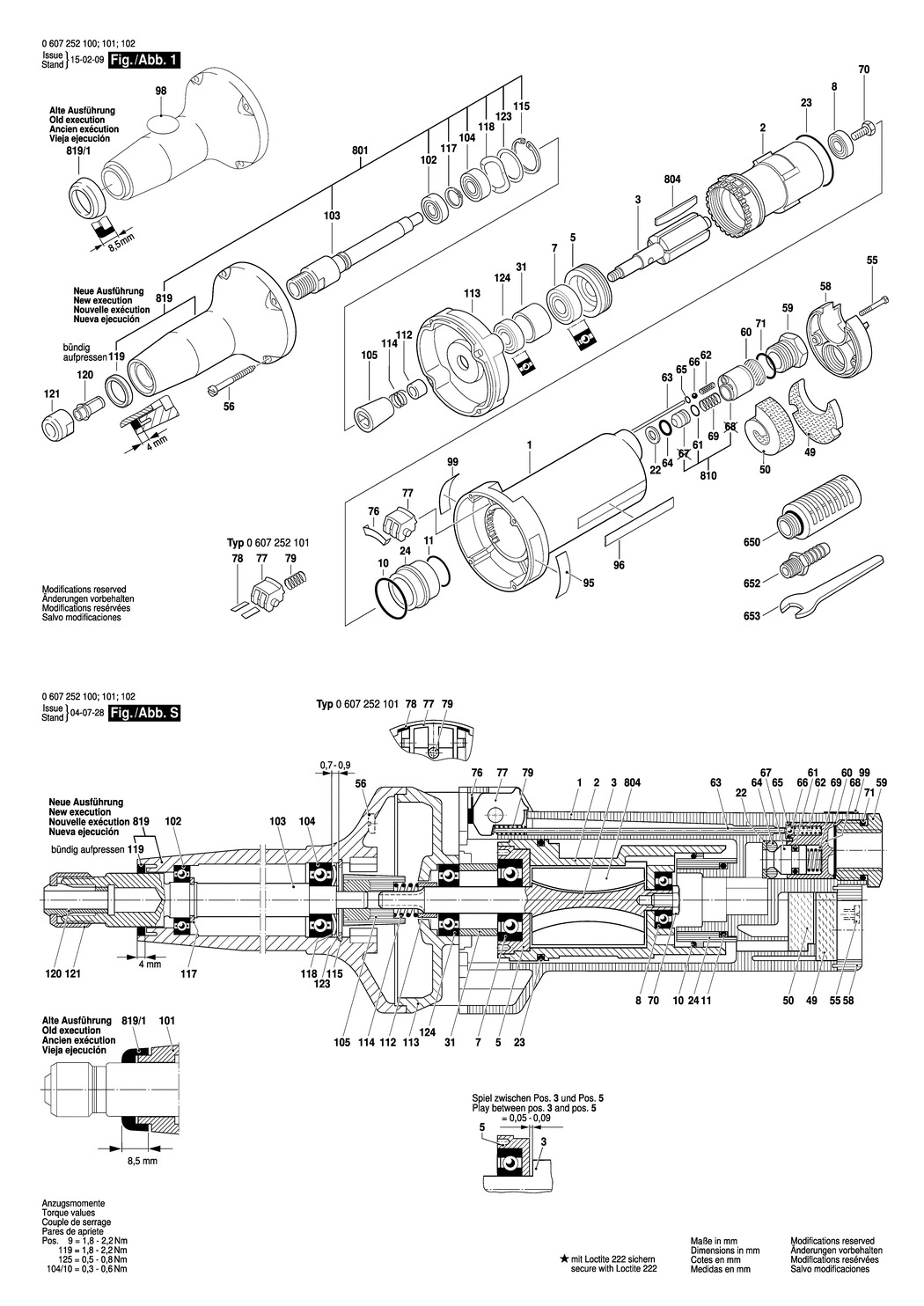 Bosch 550 WATT-SERIE / 0607252100 / --- Spare Parts