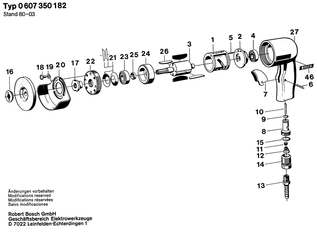 Bosch ---- / 0607350182 / --- Spare Parts