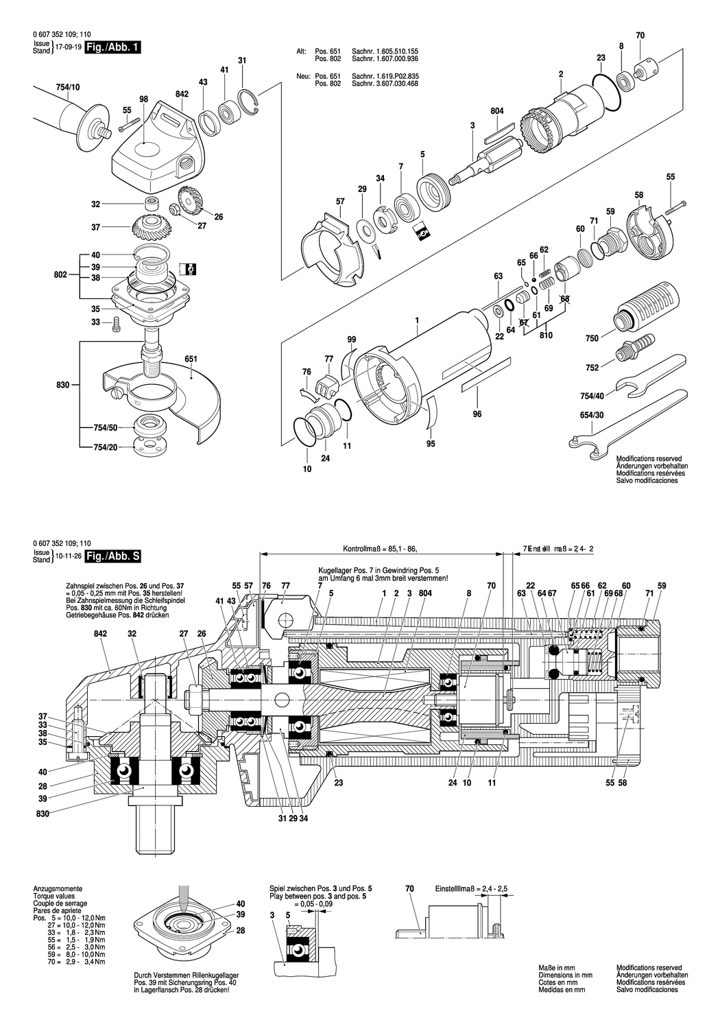 Bosch 550 WATT-SERIE / 0607352109 / --- Spare Parts