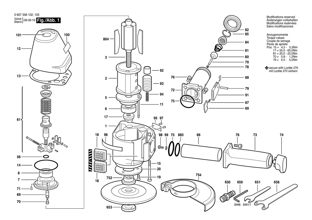 Bosch 3.5 KW / 0607356103 / --- Spare Parts