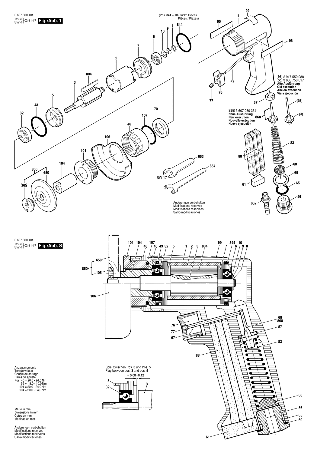 Bosch 320 WATT-SERIE / 0607360101 / --- Spare Parts