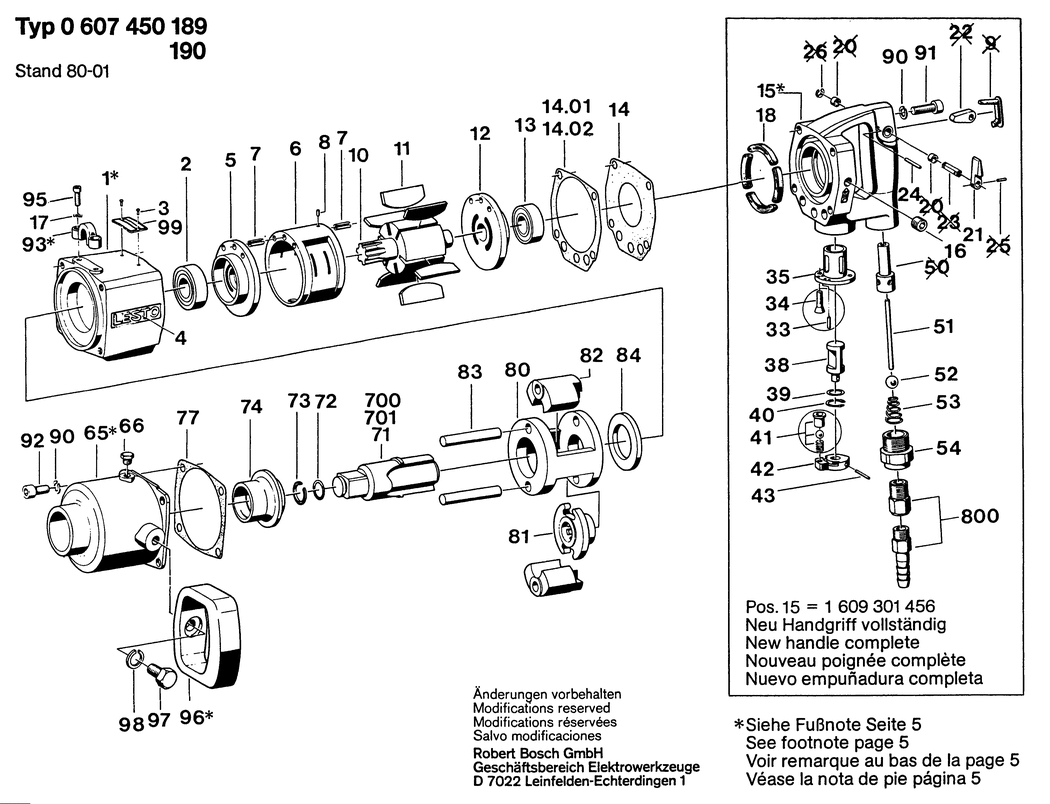 Bosch ---- / 0607450189 / --- Spare Parts