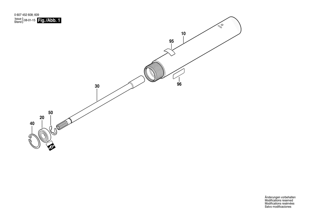 Bosch 550 WATT-SERIE / 0607452608 / --- Spare Parts