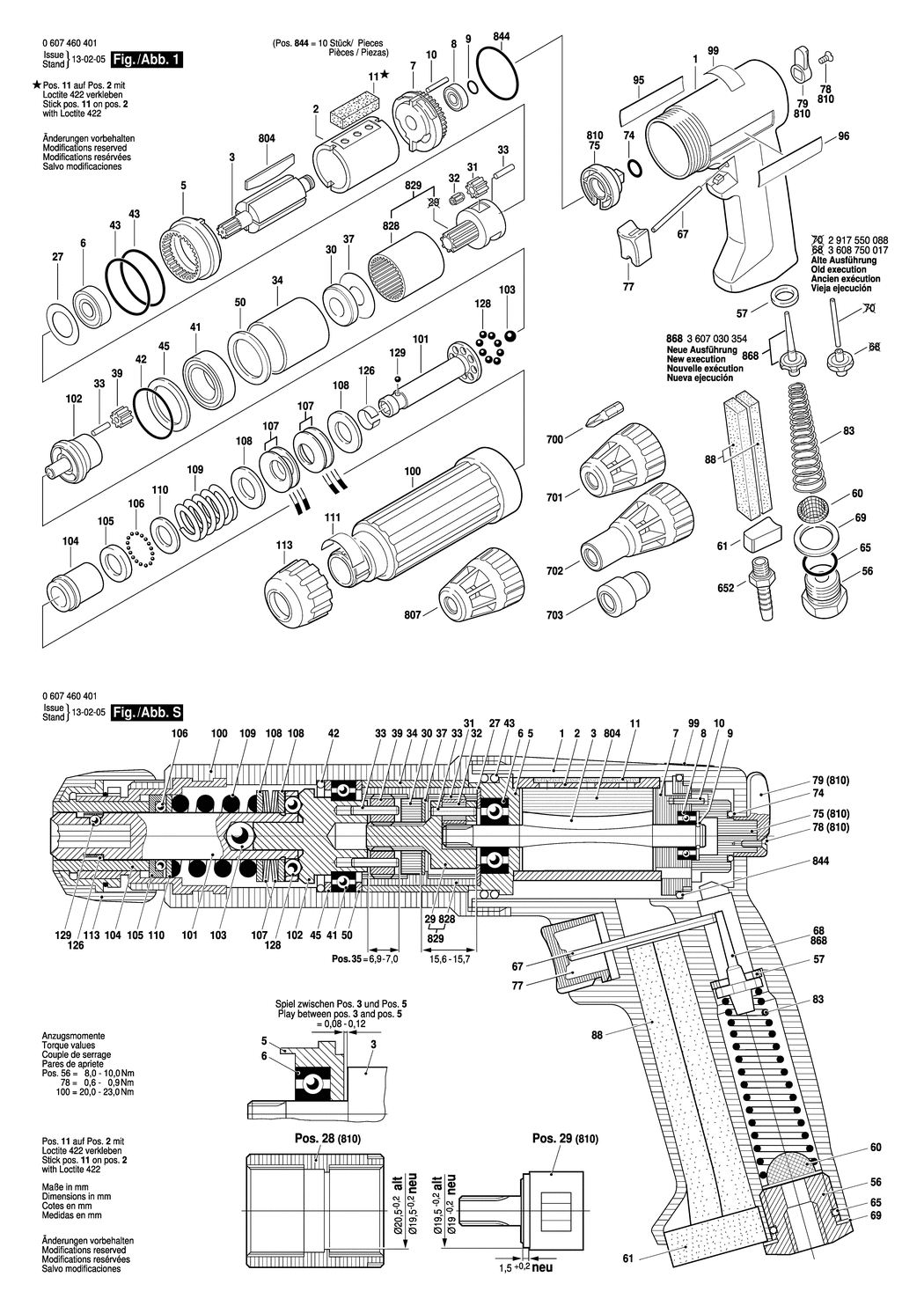 Bosch 320 WATT-SERIE / 0607460401 / --- Spare Parts