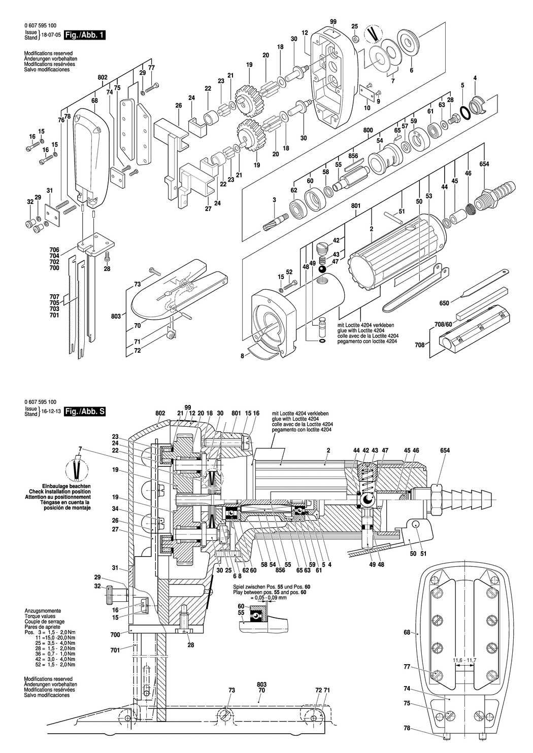 Bosch 7595-100 / 0607595100 / --- Spare Parts