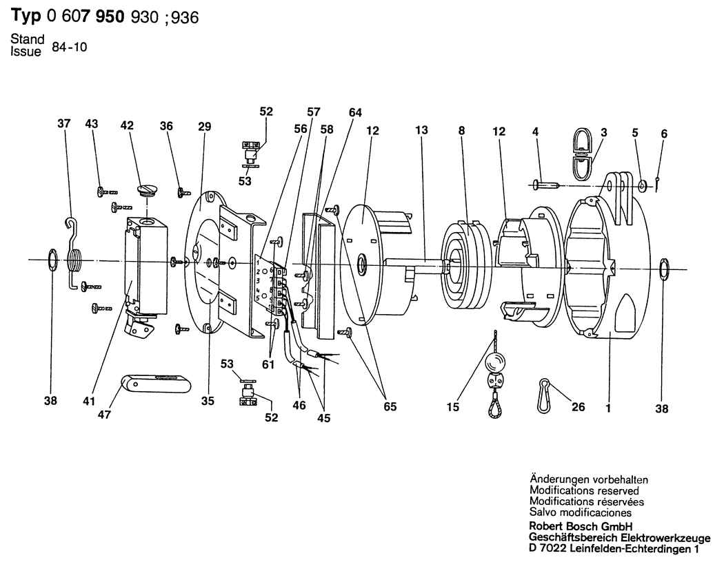 Bosch ---- / 0607950930 / --- Spare Parts