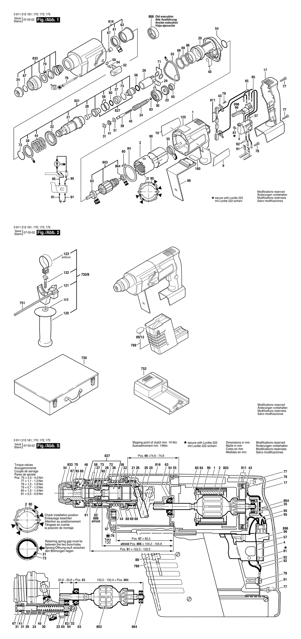 Bosch 324 V / 0611213170 / EU 24 Volt Spare Parts