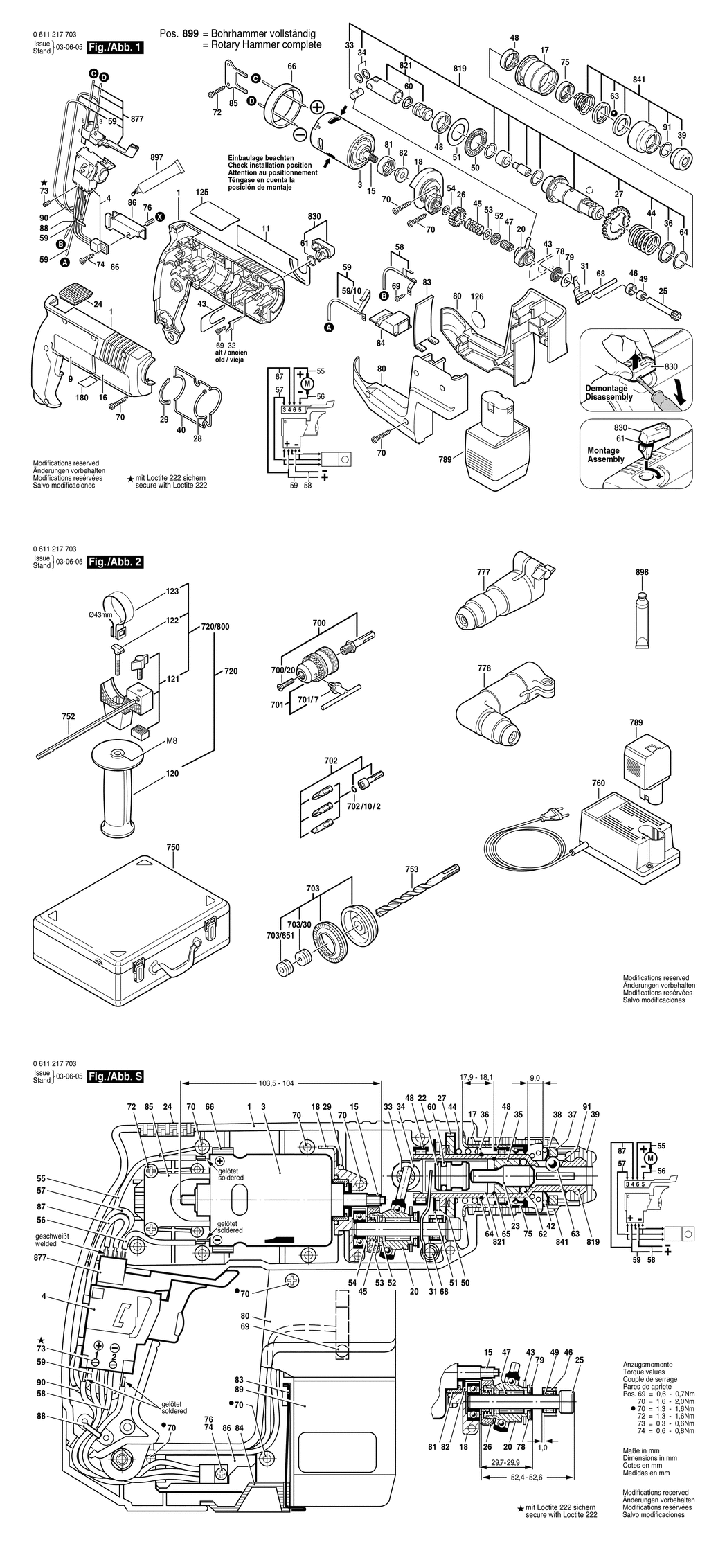 Bosch GBH 12 VRE / 0611217720 / --- 12 Volt Spare Parts