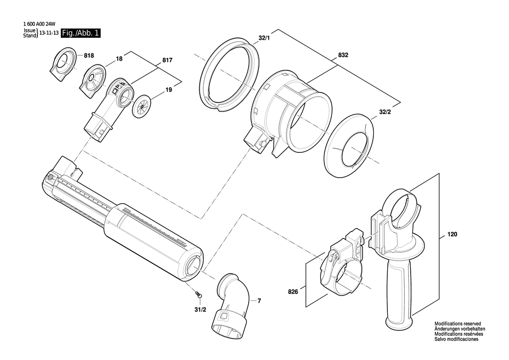 Bosch BSA 50 / 1600A0024W / --- Spare Parts