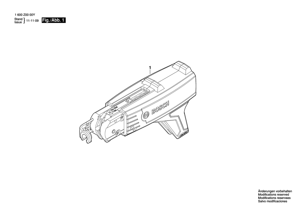 Bosch MA 55 / 1600Z0000Y / --- Spare Parts