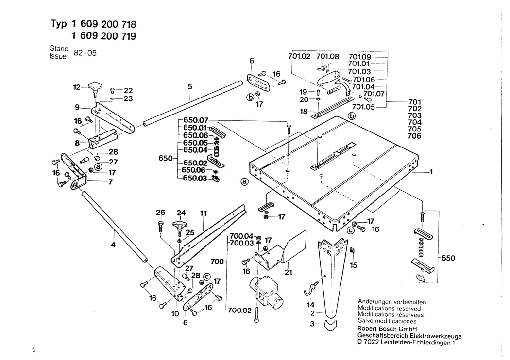 Bosch ---- / 1609200719 / --- Spare Parts