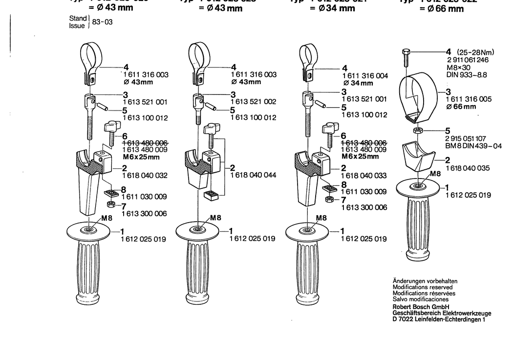 Bosch ---- / 1612025022 / --- Spare Parts